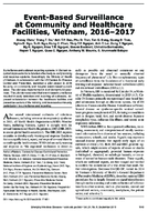 EventBased Surveillance at Community and Healthcare Facilities Vietnam 20162017