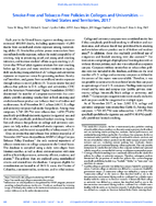 SmokeFree and TobaccoFree Policies in Colleges and Universities  United States and Territories 2017