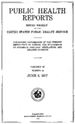 Public Health Reports  v 32  no 23  cover