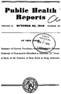 Public Health Repprts  v 55 no 45  cover