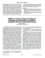 GIDEON a computer program for diagnosis simulation and informatics in the fields of geographic medicine and emerging diseases