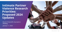 Intimate Partner Violence Research Priorities  Proposed 2024 Updates