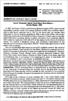 MMWR Morbidity and Mortality Weekly Report May 13 1988  Vol 37  No 18