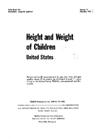 Height and Weight of Children United States