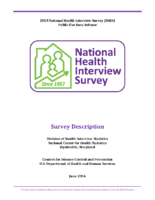 National Health Interview Survey  Description 2016