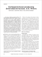 Carbapenemaseproducing Enterobacteriaceae US Rivers