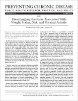 Disentangling the Risks Associated With Weight Status Diet and Physical Activity