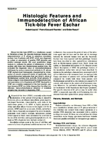 Histologic Features and Immunodetection of African Tickbite Fever Eschar