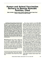Human and Animal Vaccination Delivery to Remote Nomadic Families Chad