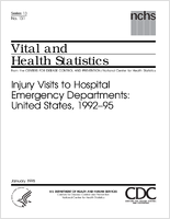 Injury Visits to Hospital Emergency Departments United States 199295