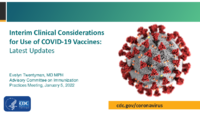 Interim Clinical Considerations for Use of COVID19 Vaccines Latest Updates