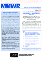 Premature Deaths Among Children with Epilepsy  South Carolina 20002011