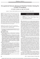 Occupational Stressors Among US Maritime Workers During the COVID19 Pandemic A Content Analysis by Age and Gender