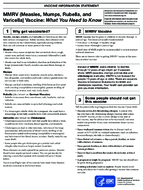 MMRV vaccine  what you need to know measles mumps rubella and varicella