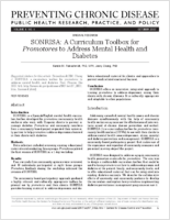 SONRISA A Curriculum Toolbox for Promotores to Address Mental Health and Diabetes
