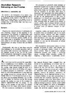 Alcoholism research delivering on the promise