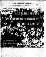Life tables for the geographic divisions of the United States 195961