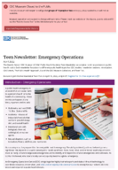 Teen newsletter  April 2022   Emergency operations