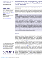 Implementation of an Awareness Level Training to Prepare the Workforce for Future Infectious Disease Outbreaks