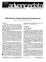 1984 Summary National Hospital Discharge Survey