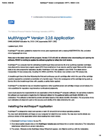 MultiVaporTM Version 226 Application