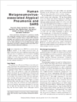 Human Metapneumovirusassociated Atypical Pneumonia and SARS