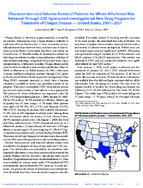 Characteristics and Adverse Events of Patients for Whom Nifurtimox Was Released Through CDCSponsored Investigational New Drug Program for Treatment of Chagas Disease  US 20012021