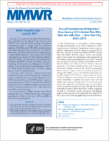 MMWR Morbidity and Mortality Weekly Report Vol 60 No 28 July 22 2011