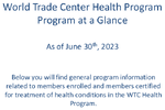 World Trade Center Health Program Program at a Glance As of June 30th 2023