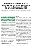 Potential Threats to Human Health from Eurasian AvianLike Swine Influenza AH1N1 Virus and Its Reassortants