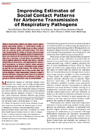 Improving Estimates of Social Contact Patterns for Airborne Transmission of Respiratory Pathogens