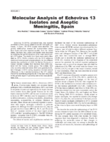 Molecular Analysis of Echovirus 13 Isolates and Aseptic Meningitis Spain