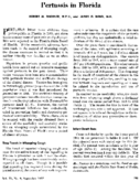 Pertussis In Florida