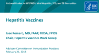 Hepatitis vaccines