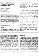Decline in infant mortality of Alaskan Yupik Eskimos from 1960 to 1980