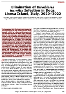 Elimination of Dirofilaria immitis Infection in Dogs Linosa Island Italy 20202022