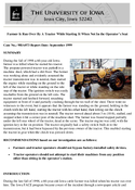Farmer Is Run Over By A Tractor While Starting It When Not In the Operators Seat