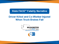 Driver Killed and CoWorker Injured When Truck Brakes Fail Washington Report 712732026