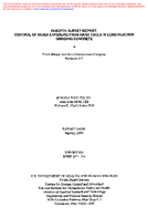 InDepth Survey Report Control of Silica Exposure from Hand Tools in Construction Grinding Concrete at Frank Messer and Sons Construction Company Newport Kentucky