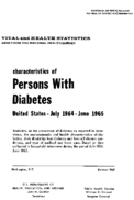 Characteristics of persons with diabetes