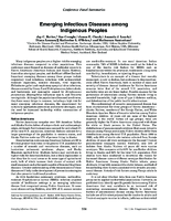 Emerging infectious diseases among indigenous peoples