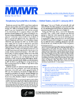 MMWR Morbidity and Mortality Weekly Report Vol 62 No 8 March 1 2013