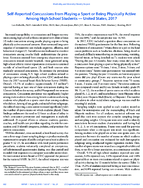 SelfReported Concussions from Playing a Sport or Being Physically Active Among High School Students  United States 2017