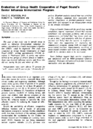 Evaluation of Group Health Cooperative of Puget Sounds Senior Influenza Immunization Program