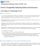 Coronavirus Disease 2019 COVID19 Travel Frequently Asked Questions and Answers Canceling or Postponing Travel March 9 2020