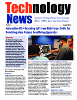 Technology News 553 Interactive BG 4 Training Software Reinforces Skills for Benching Mine Rescue Breathing Apparatus