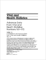 Advance data from Vital and health statistics numbers 161170