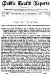 Public health reports  v 13 no 46 November 18 1898