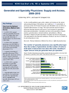 Generalist and Specialty Physicians Supply and Access 20092010