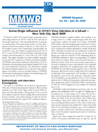 MMWR Morbidity and Mortality Weekly Report Dispatch  Vol 58 April 30 2009